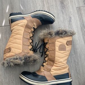 SOREL boots, camel